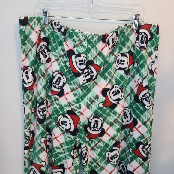 Mickey Christmas Jammies for Families Mens XLT Pajamas 2pc Set NWT Disney Santa - Picture 6 of 16